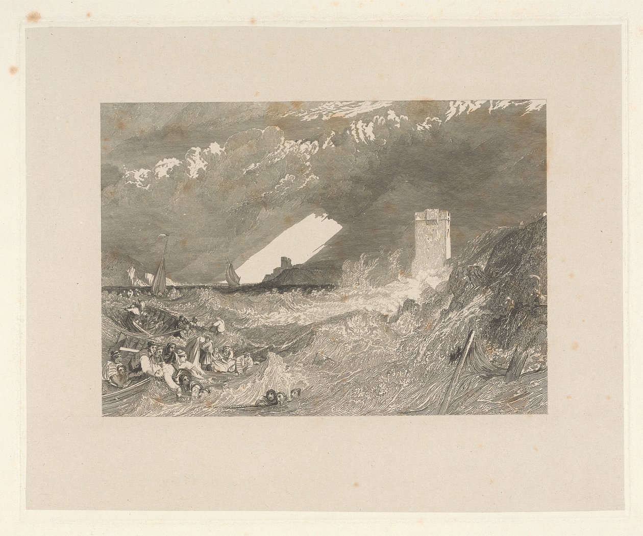 Eingang zum Hafen von Fowey, Cornwall von W. R. Smith