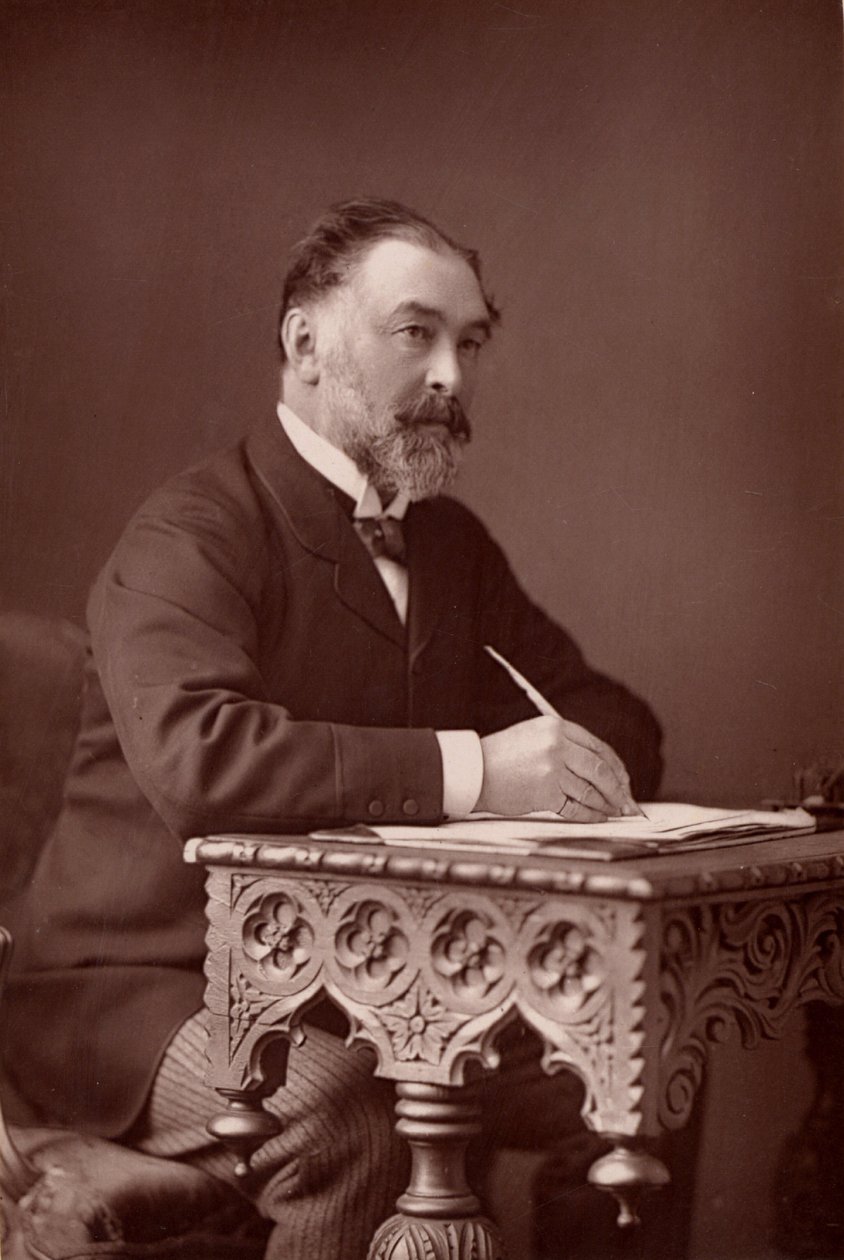 Frederick Harrison (1831-1923) englischer Jurist und Positivist von W. and D. (after) Downey