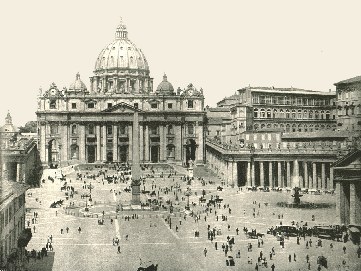 Petersdom und der Vatikan, Rom, Italien, 1895 von W and S Ltd