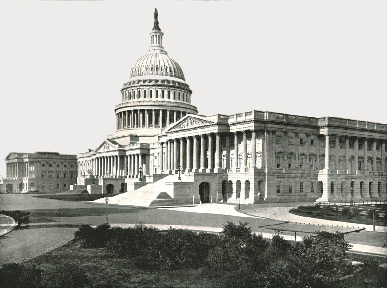 Das Kapitol, Washington DC, USA, 1895 von W and S Ltd