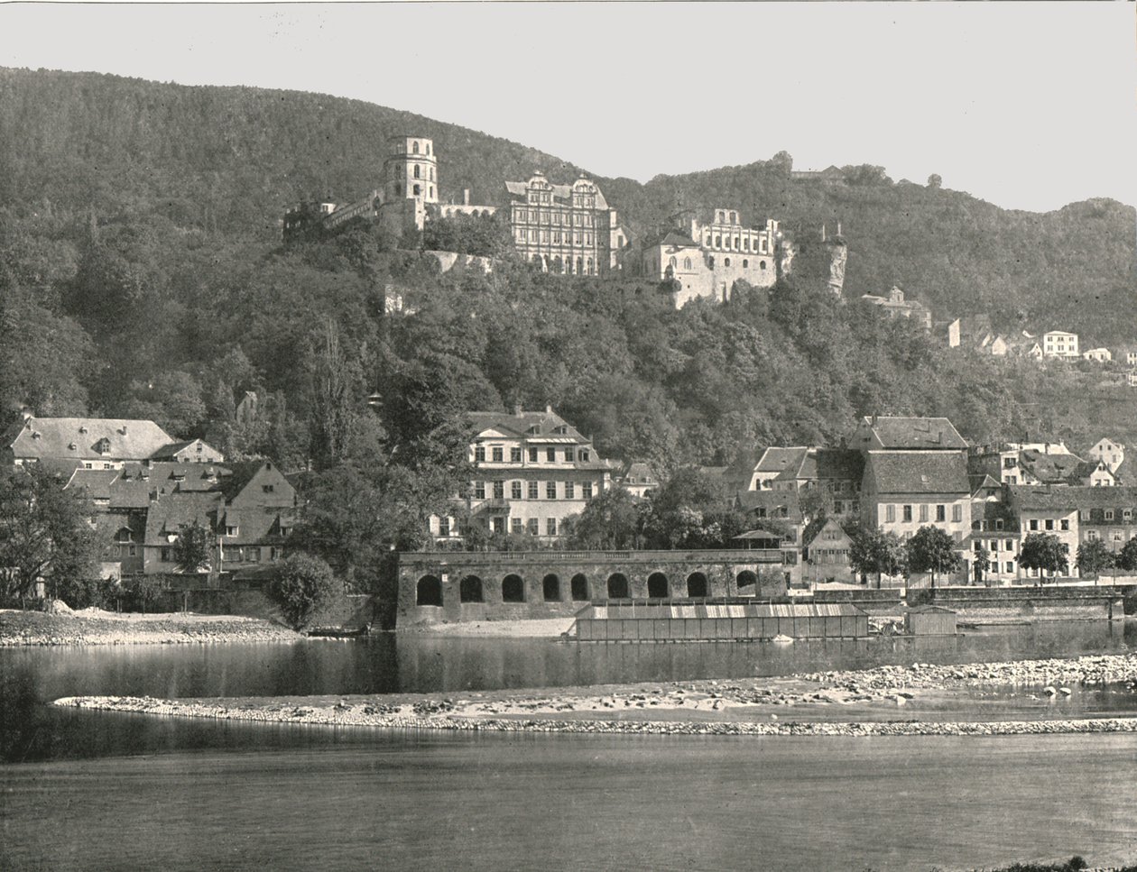 Das Schloss, Heidelberg, Deutschland, 1895 von W and S Ltd