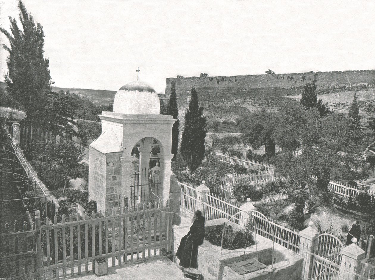 Der Garten von Gethsemane, Jerusalem, Palästina, 1895 von W and S Ltd