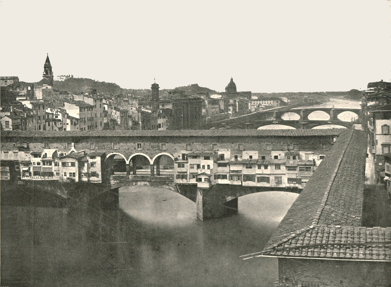 Die Ponte Vecchio, Florenz, Italien, 1895 von W and S Ltd