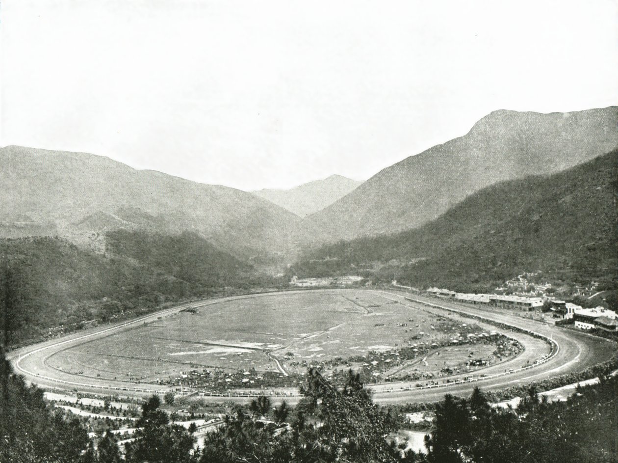 Die Rennbahn von Morrisons Hill, Hongkong, 1895 von W and S Ltd