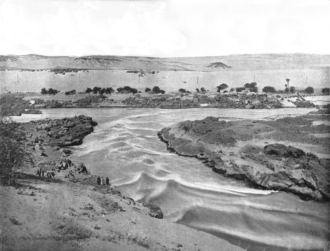 Der erste Katarakt des Nils, Assuan, Ägypten, 1895 von W and S Ltd