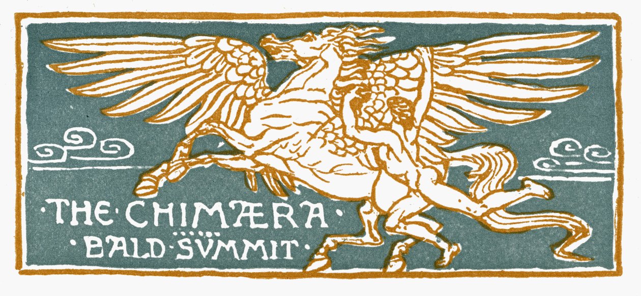 Bellerophon und Pegasus von Walter Crane