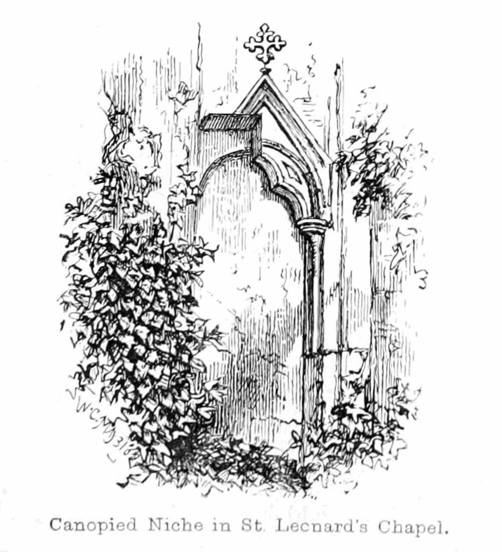 Überdachte Nische in der Kapelle von St. Leonards von Walter Crane