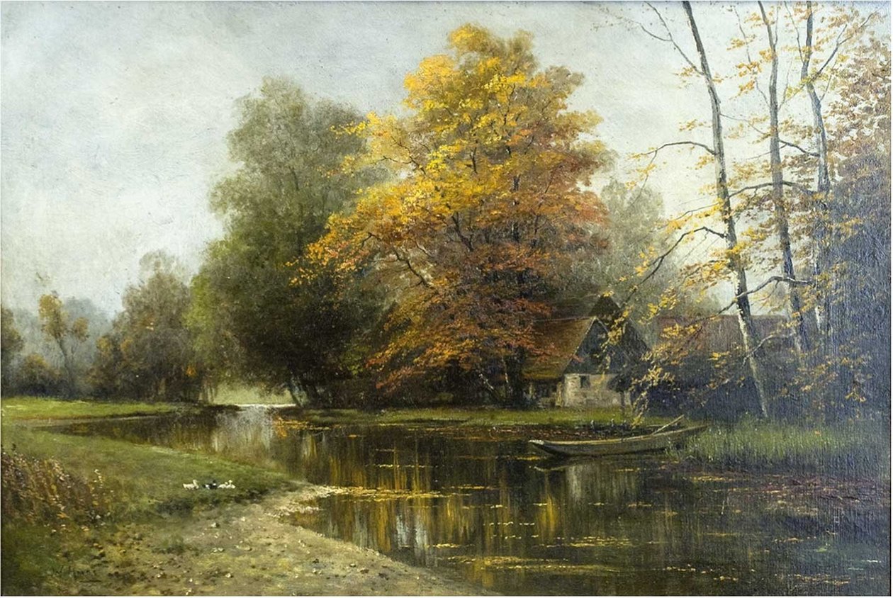 Spreewaldlandschaft bei Lehde von Walter Moras