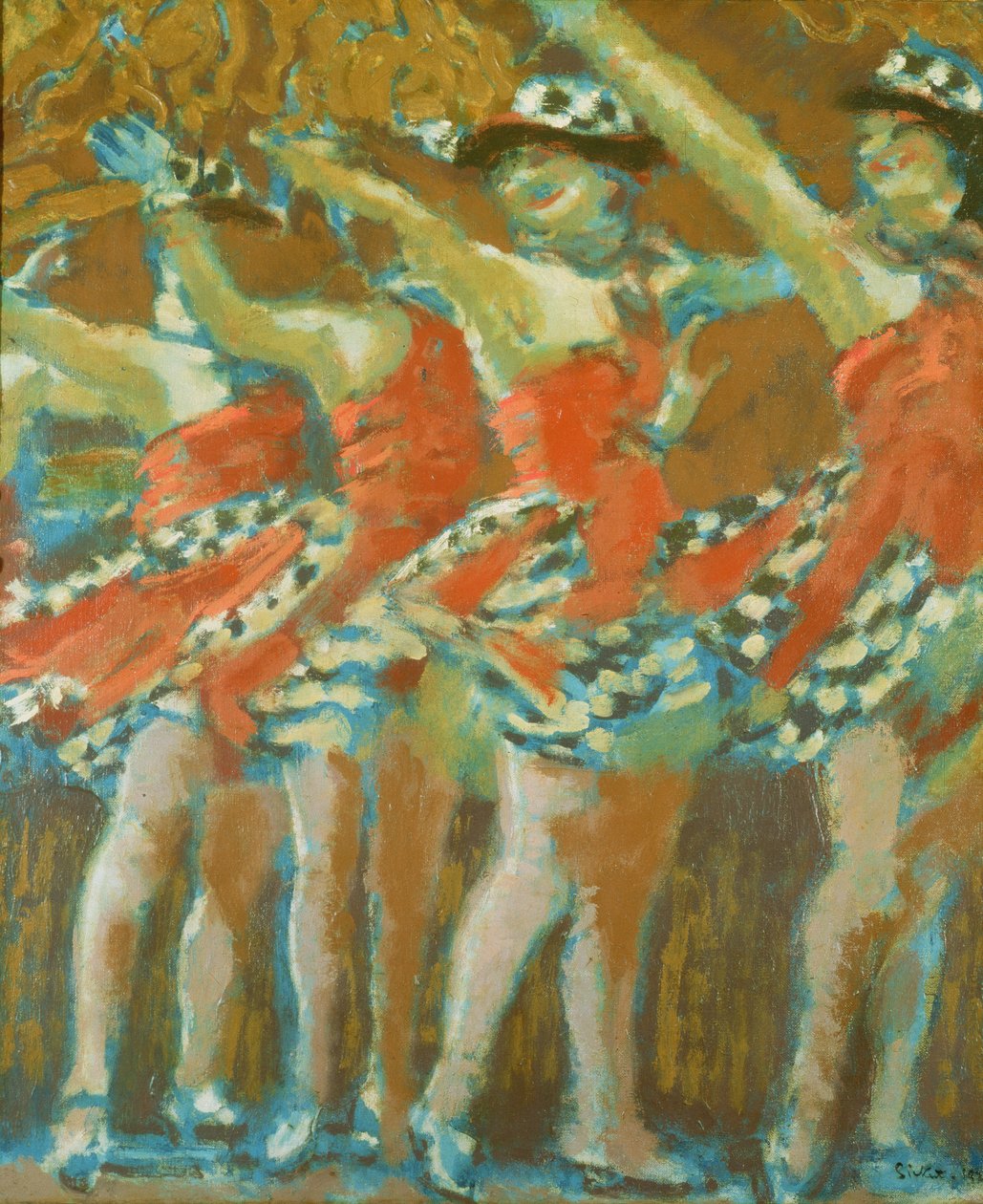 Die Plaza Tiller Girls, 1920er Jahre von Walter Richard Sickert