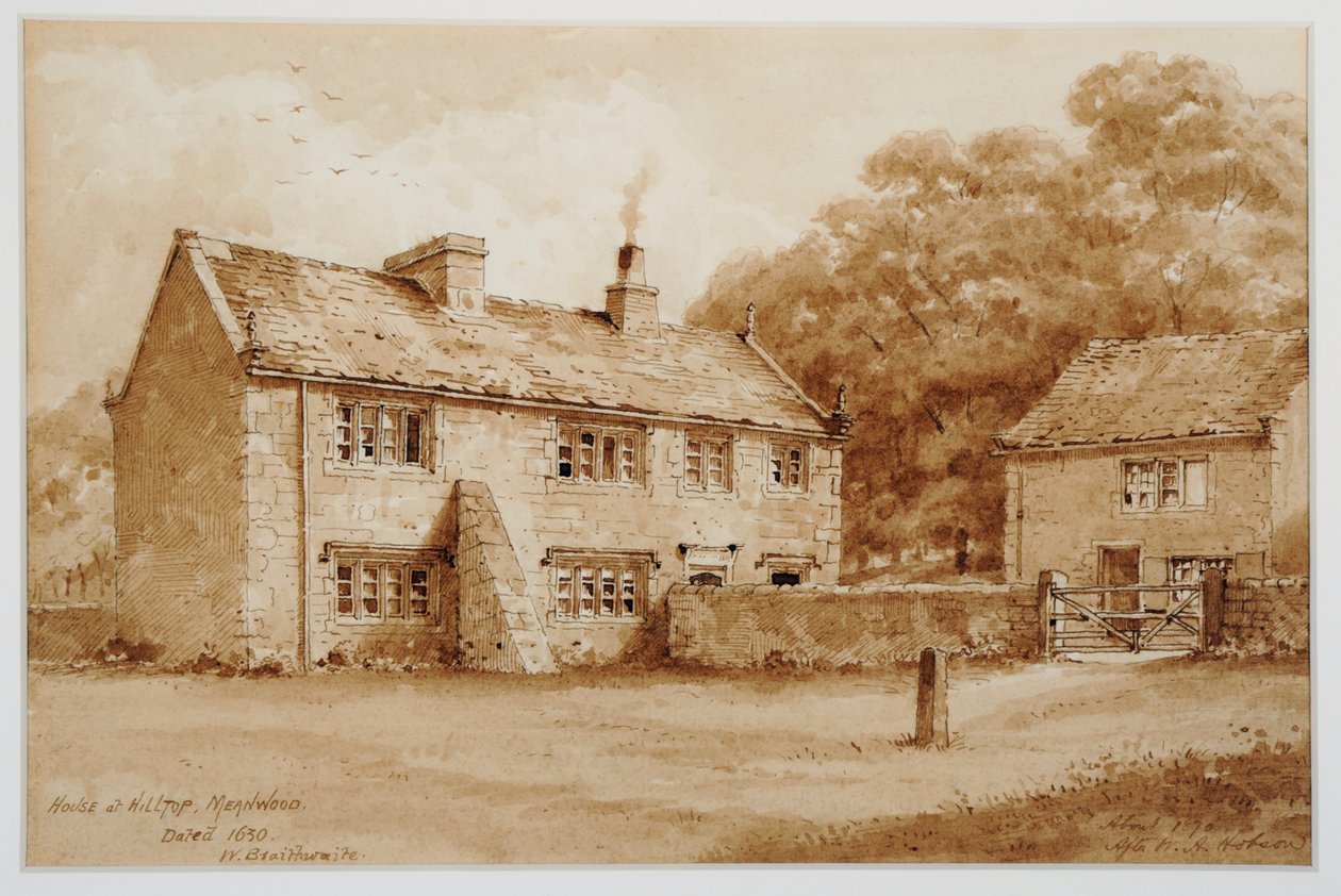 Haus am Hill Top, Meanwood, ca. 1870 von Walter Braithwaite