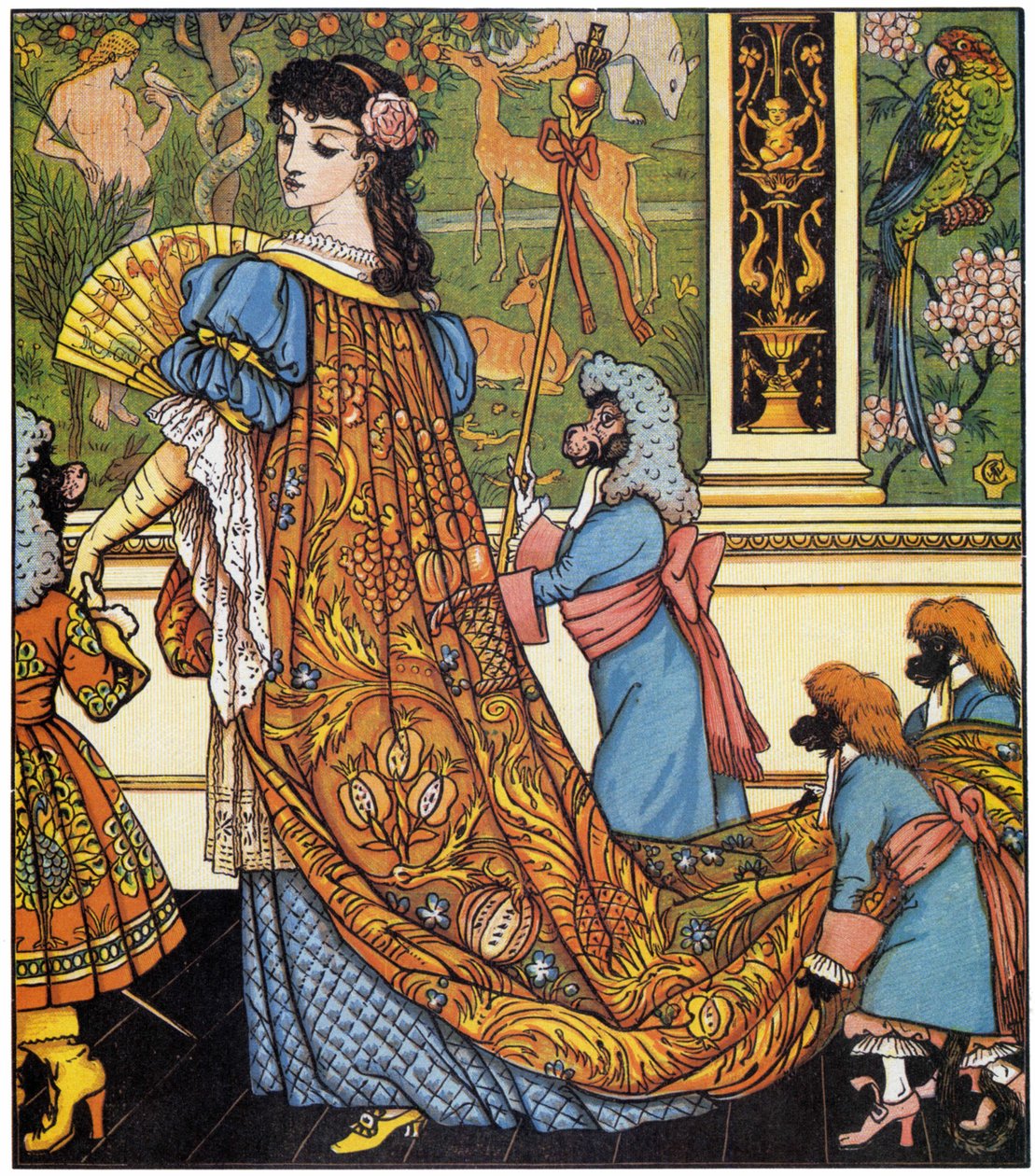 Die Schöne und das Biest: Illustration von Walter Crane (1845-1915) von Walter Crane