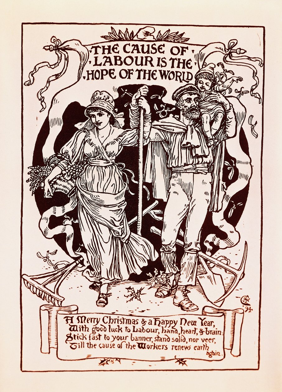 Die Sache der Arbeit ist die Hoffnung der Welt von Walter Crane