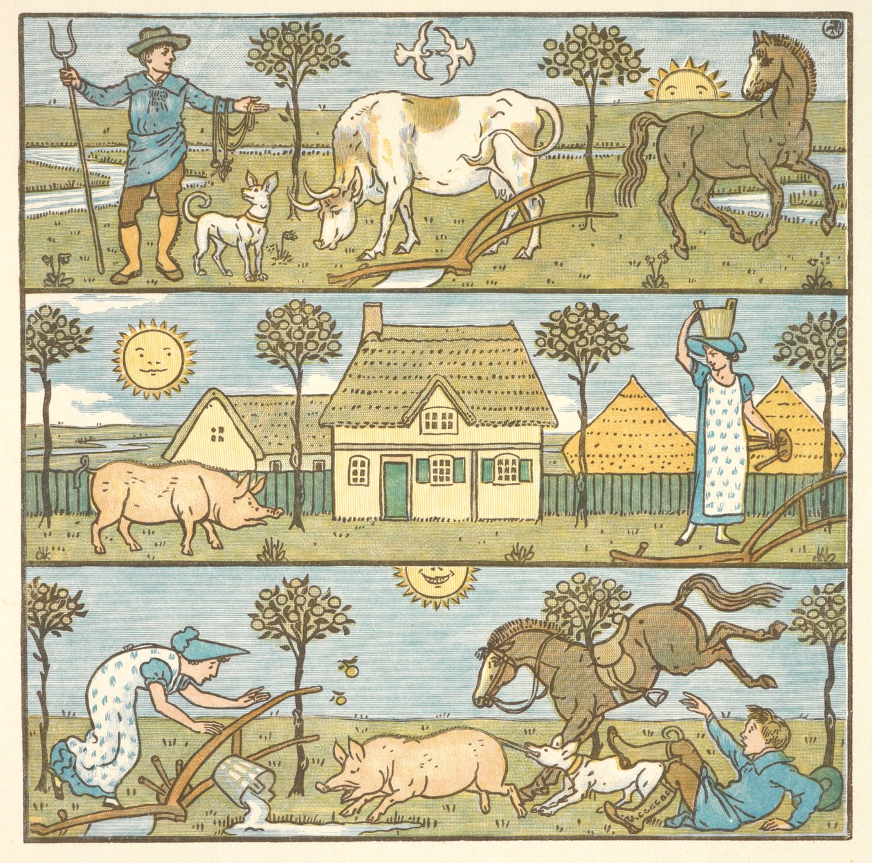 Farbige Illustration für 