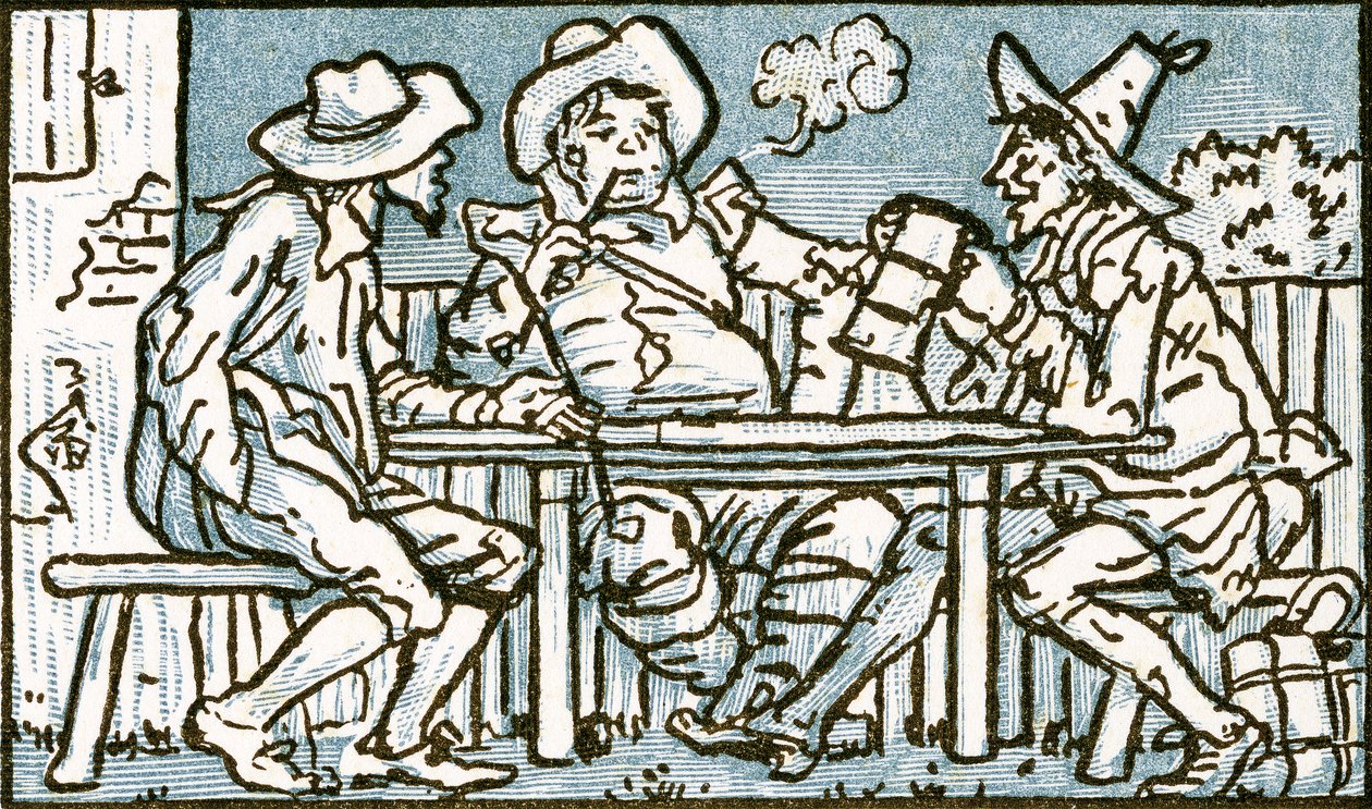 Die glücklichen Armen, Liedillustration für 