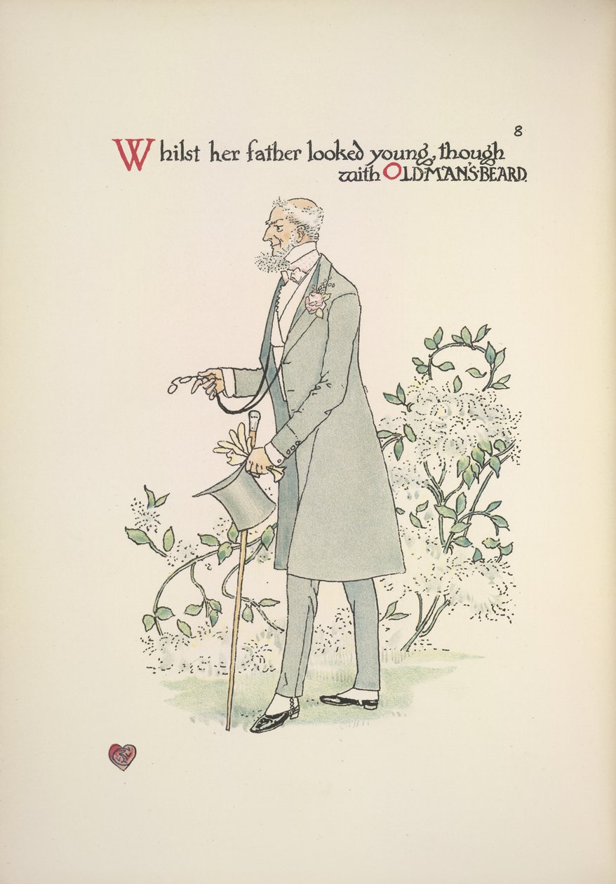 Der Vater der Braut im Morgenanzug von Walter Crane