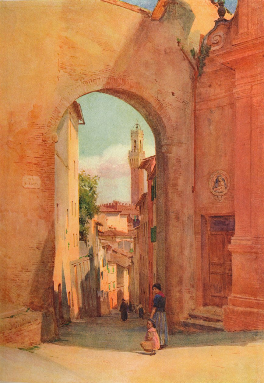 Arco Di S. Giuseppe, Siena von Walter Frederick Roofe Tyndale