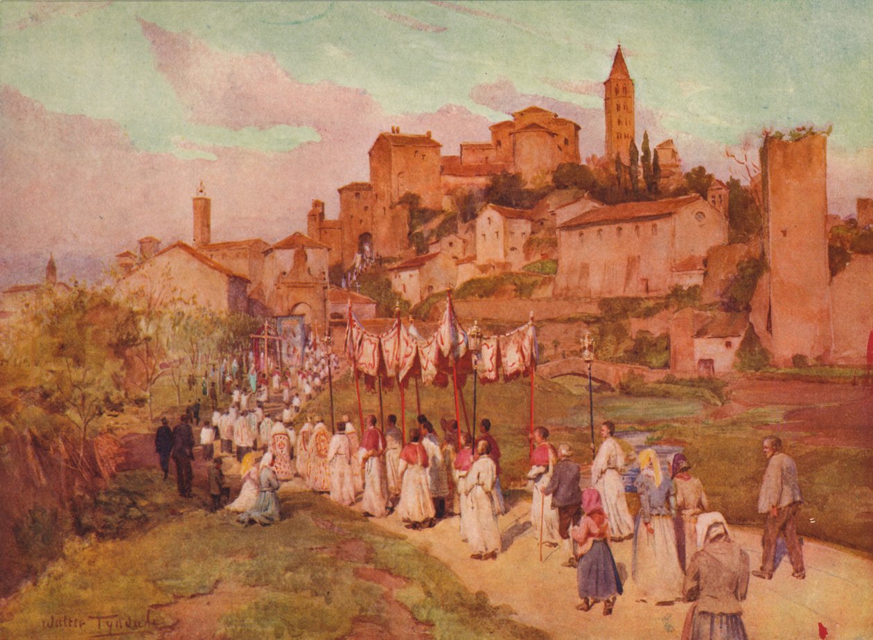Corpus Domini in Viterbo, um 1900-1913 von Walter Frederick Roofe Tyndale