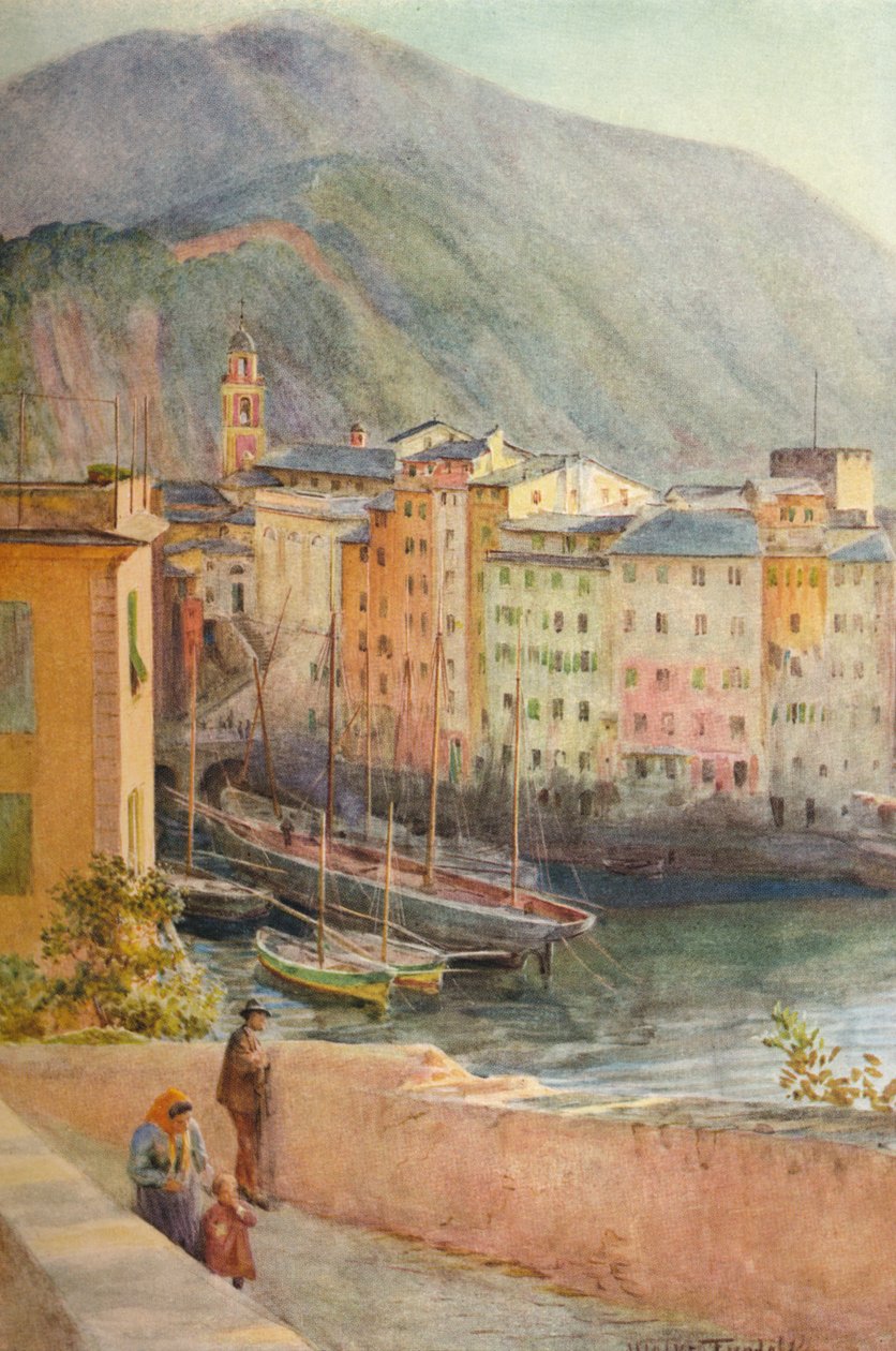 Der Hafen von Camogli, ca. 1910, 1912 von Walter Frederick Roofe Tyndale