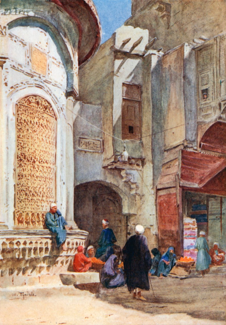 Der Sebil nahe dem Tor Zuweyla (Farblithografie) von Walter Frederick Roofe Tyndale
