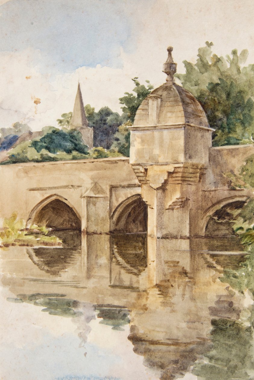 Die Stadtbrücke, Bradford-on-Avon von Walter Frederick Roofe Tyndale