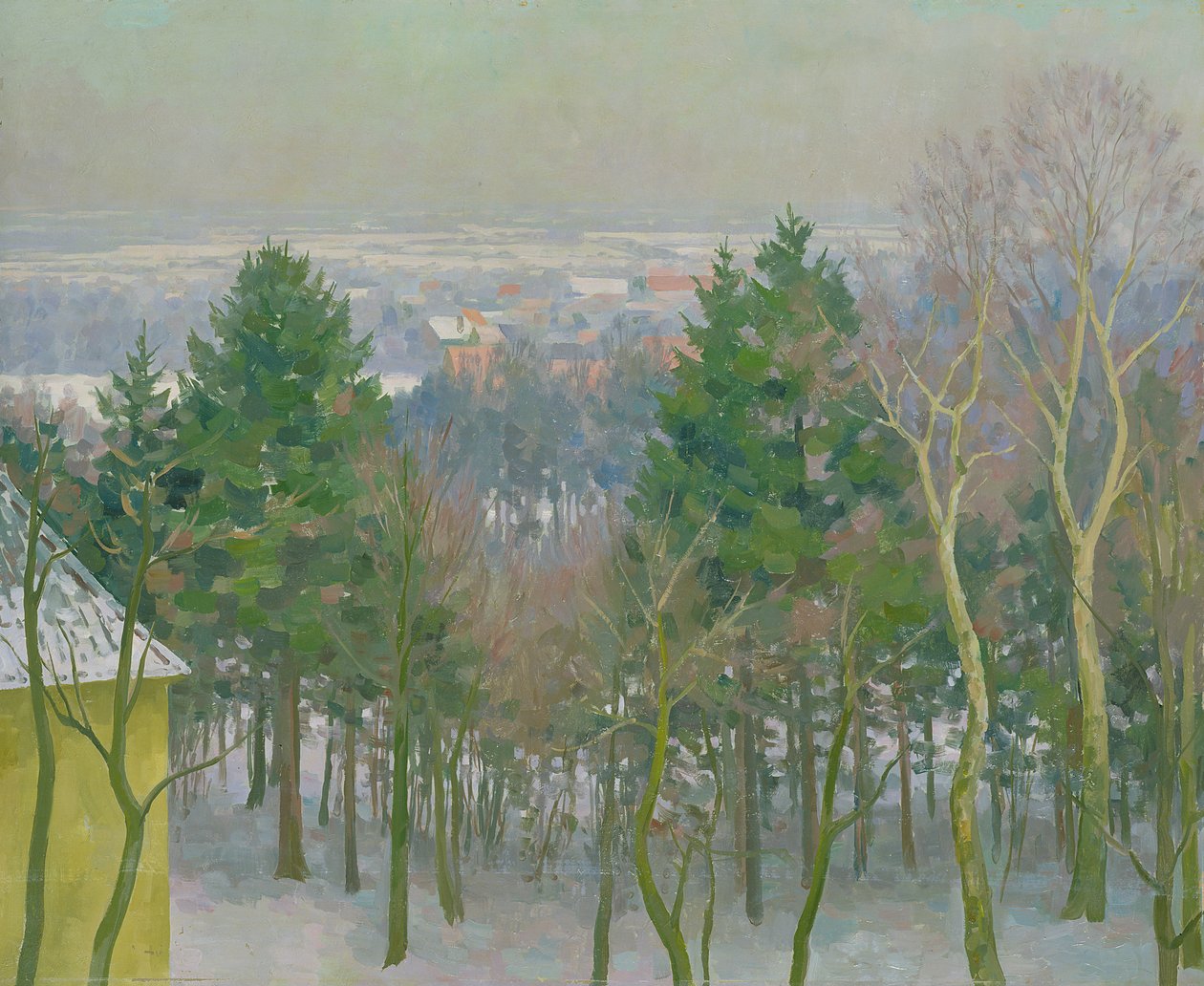 Blick auf den Krähenberg in Blankenese von Walter Heinrich Tanck