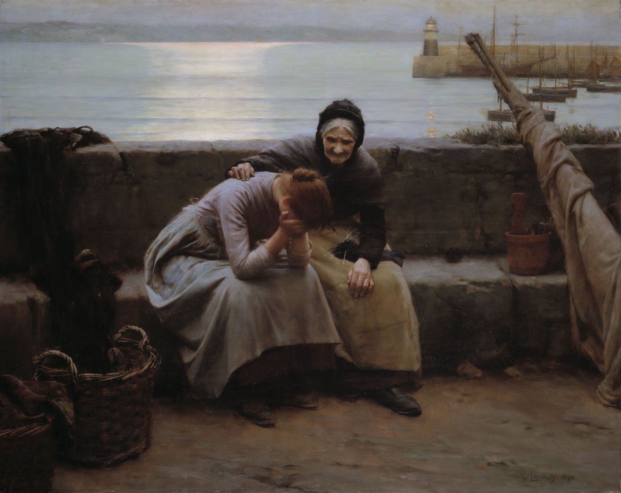 Nie trug der Morgen zum Abend, ohne dass ein Herz brach, 1894 von Walter Langley