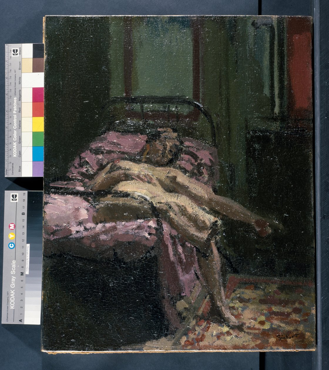 Akt auf einem Bett von Walter Richard Sickert