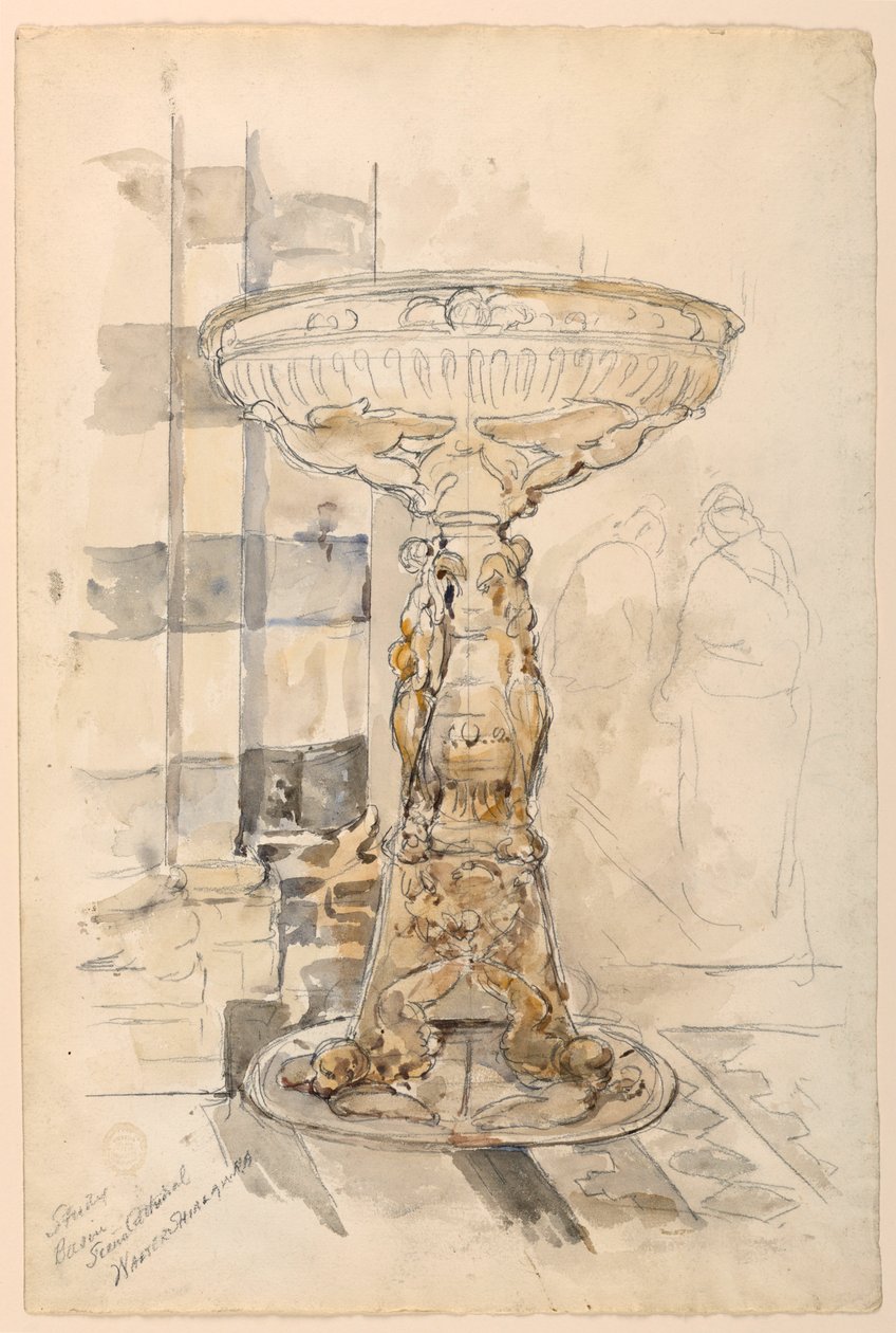 Studie des Beckens, Dom von Siena von Walter Shirlaw