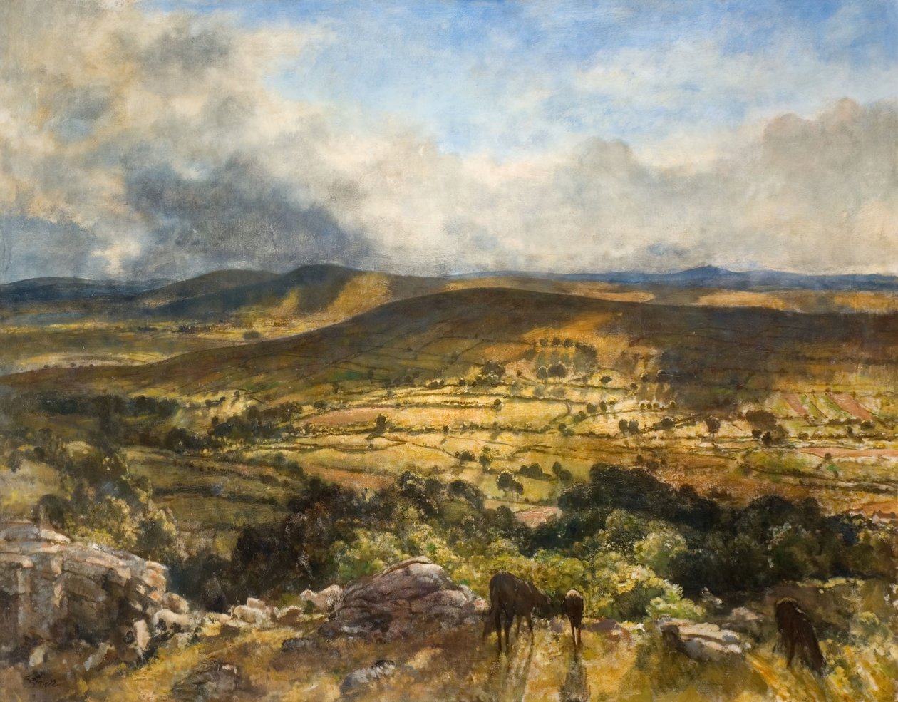 Widecombe In The Moor, Devon von Walter Westley Russell