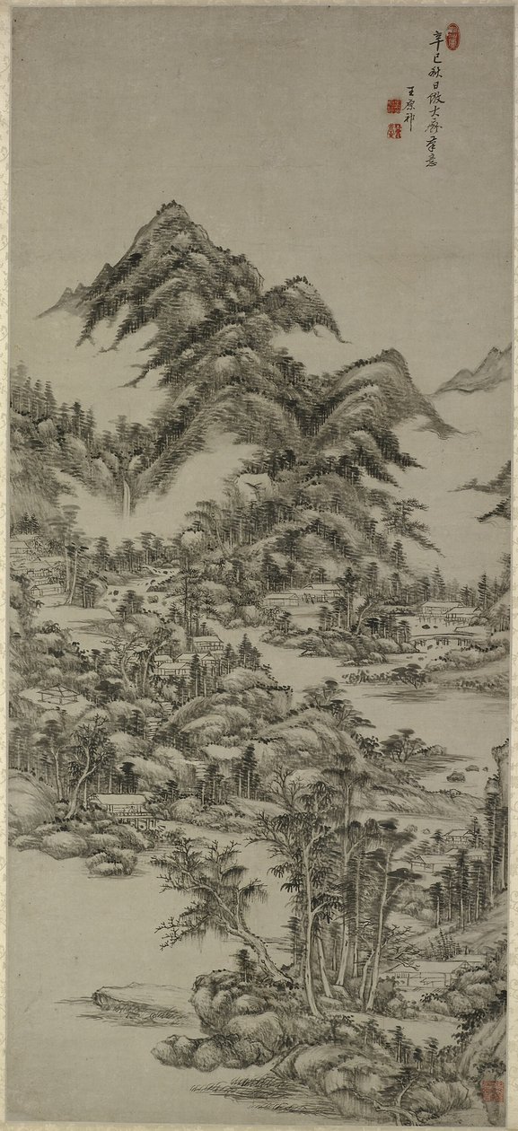 Landschaft nach Huang Gongwang von Wang Yuanqi