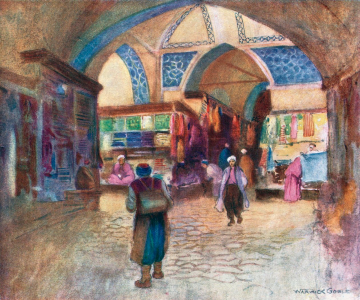 Im Großen Basar von Warwick (after) Goble