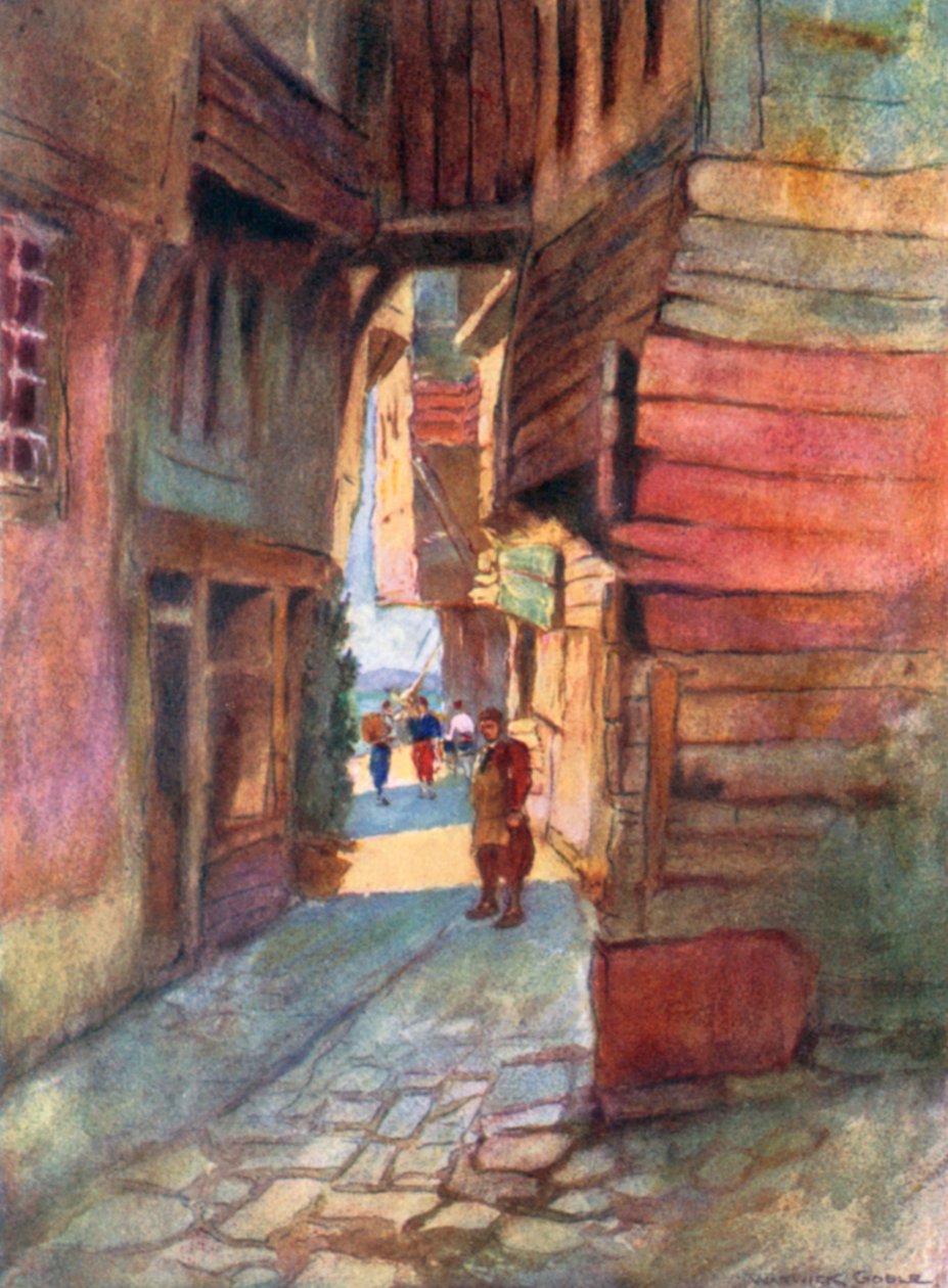 Straßenszene, Roumeli Hissar von Warwick (after) Goble
