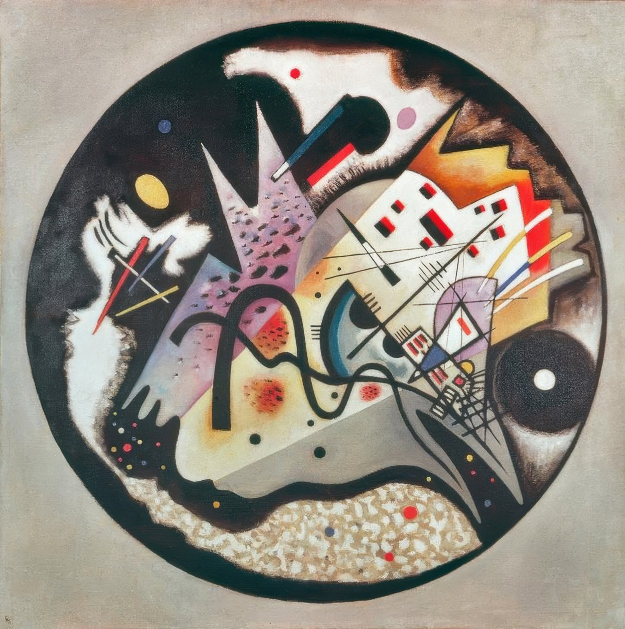 Im schwarzen Kreis von Wassily Kandinsky