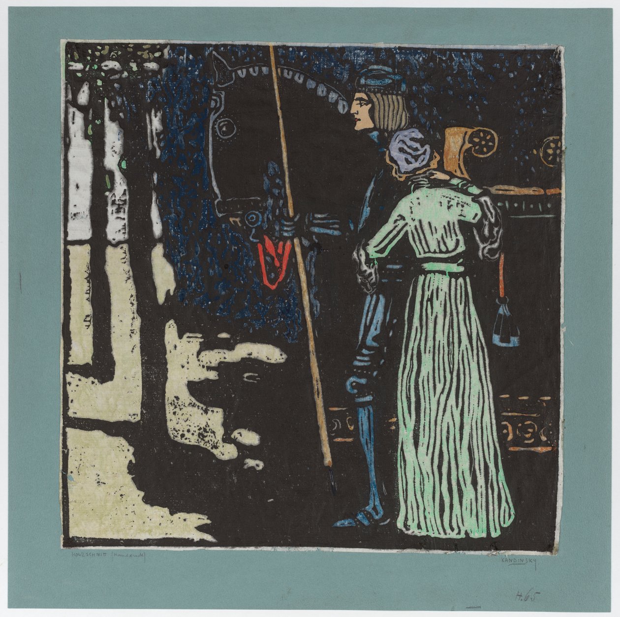 Abschied (Große Fassung) (Zweiter Zustand) von Wassily Kandinsky