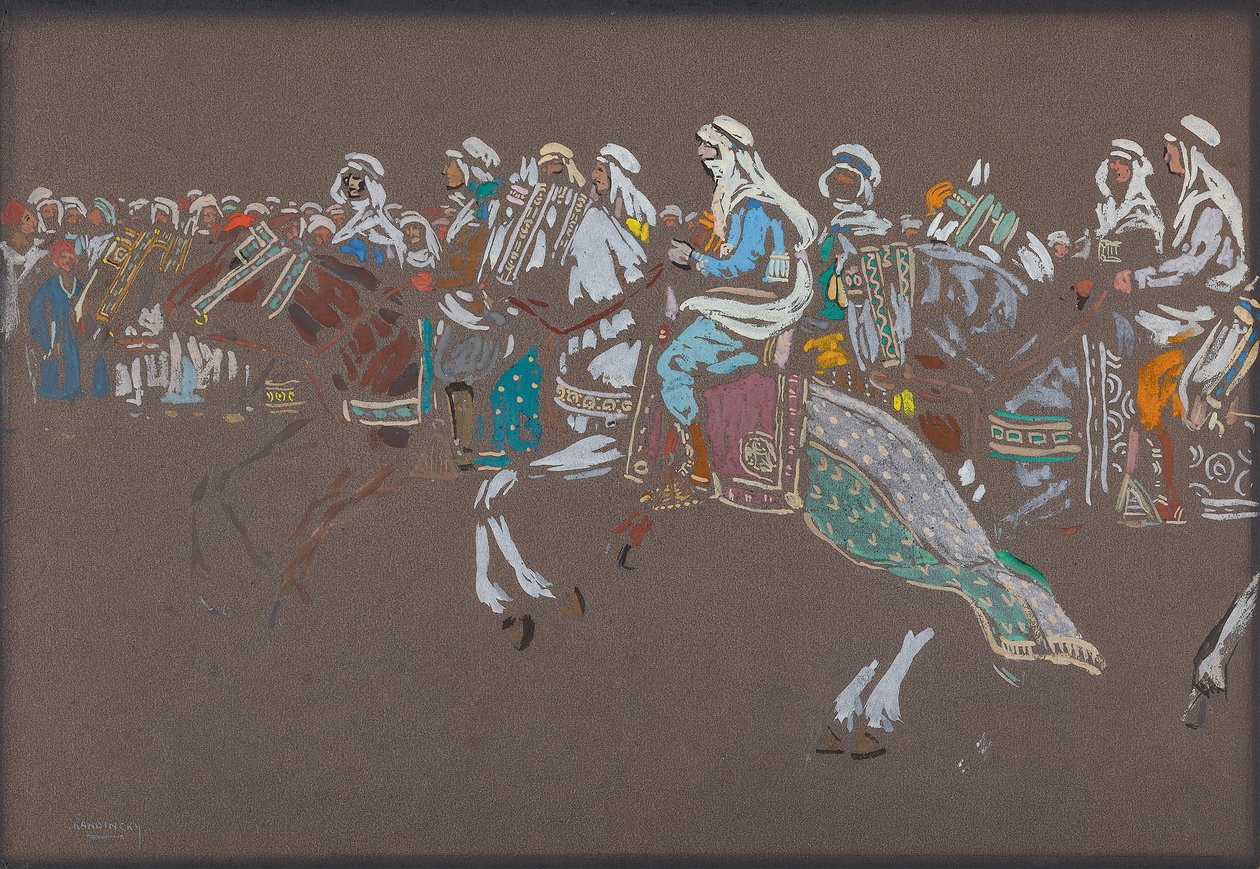 Arabische Kavallerie, 1905 von Wassily Kandinsky