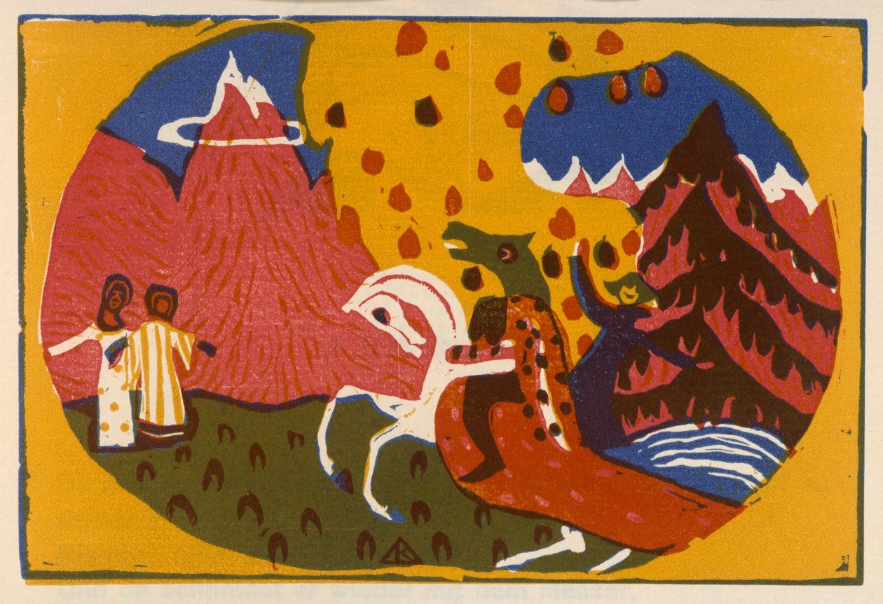 Berge (Blatt 35 aus: "Klänge") von Wassily Kandinsky
