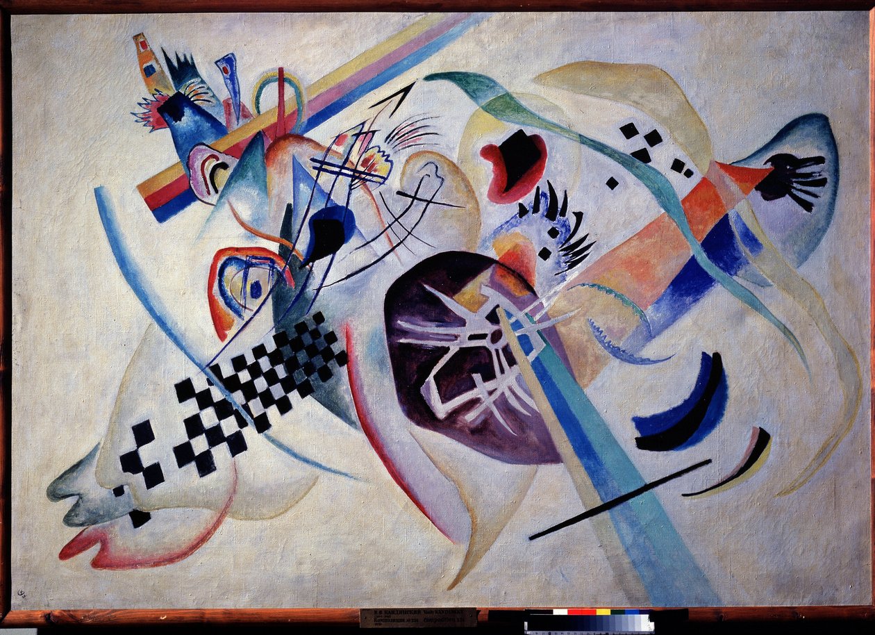 Komposition Nr. 224. Auf dem Weiß von Wassily Kandinsky