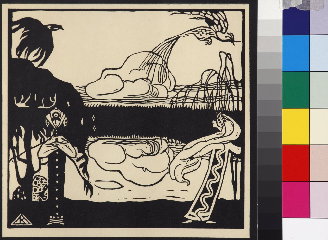 Zwei Vögel von Wassily Kandinsky
