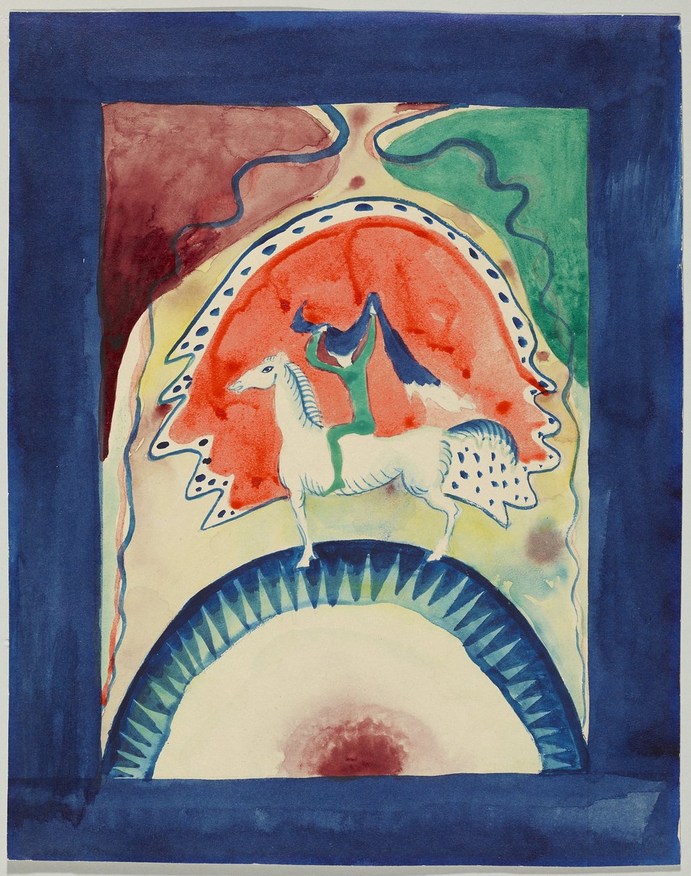 Entwurf für den Umschlag des Almanachs "Der Blaue Reiter" von Wassily Kandinsky