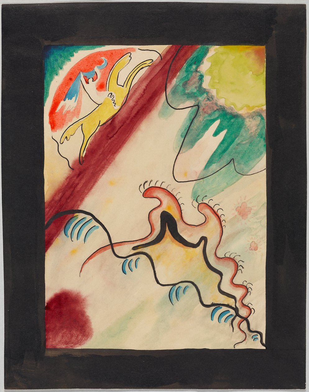 Entwurf für den Umschlag des Almanachs "Der Blaue Reiter" von Wassily Kandinsky