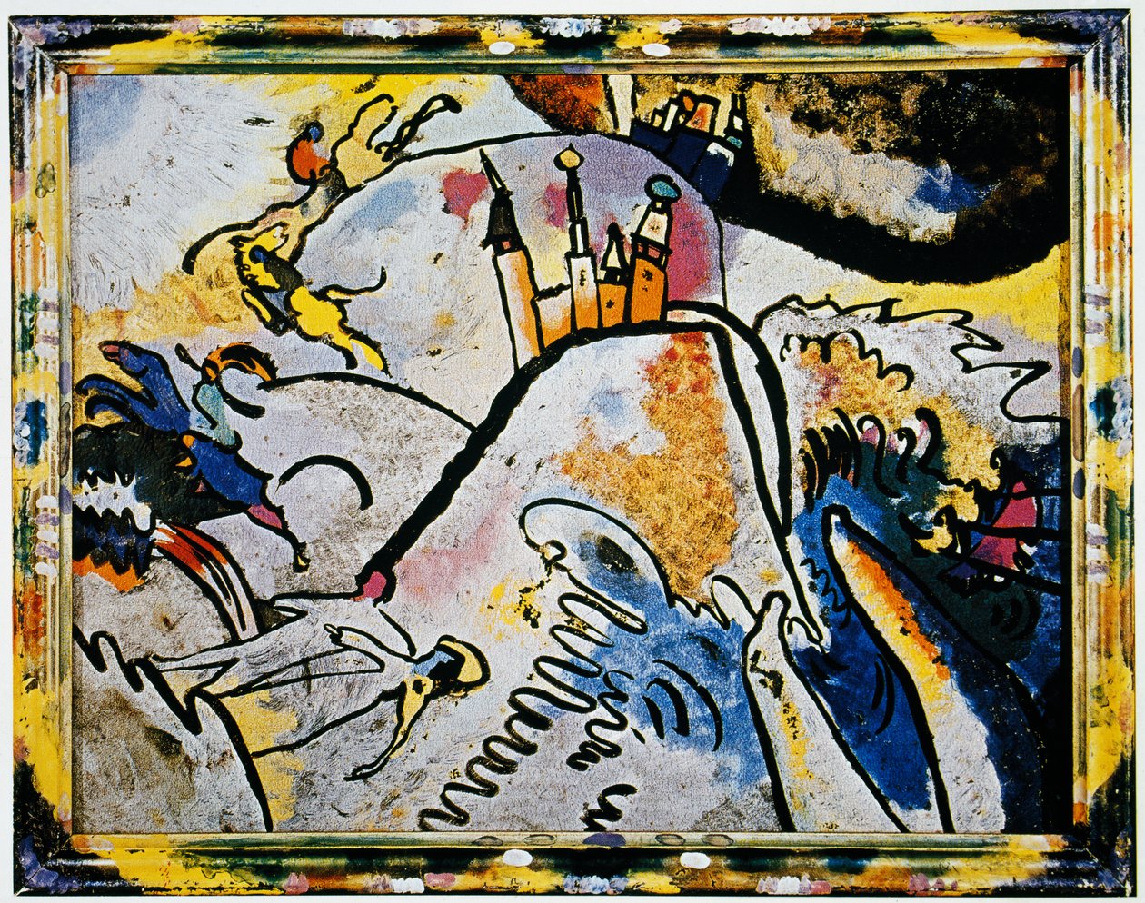 Glasmalerei mit der Sonne (Kleine Freuden) von Wassily Kandinsky