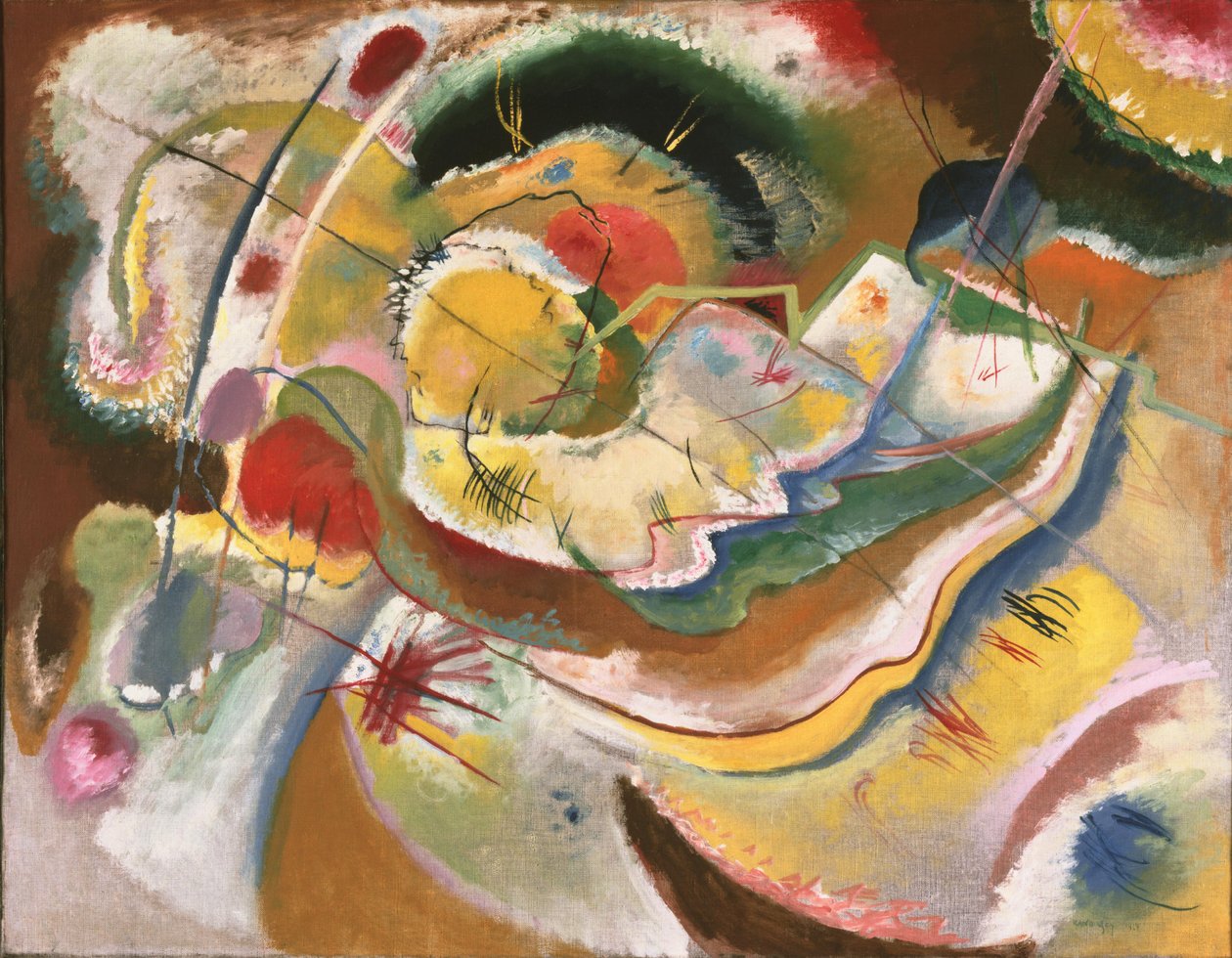 Kandinsky - Kleines Bild mit Gelb (Improvisation), 1914 von Wassily Kandinsky
