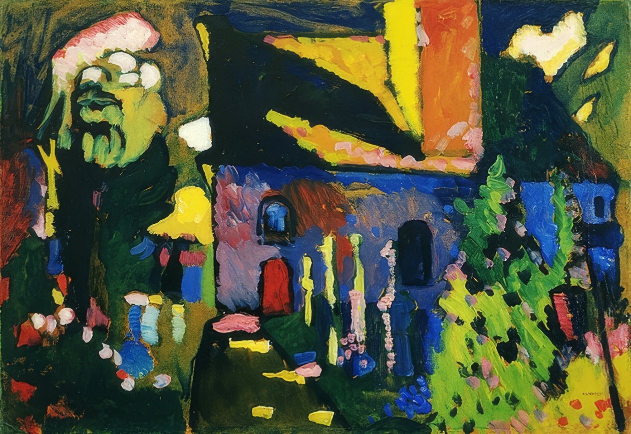 Kirche in Murnau von Wassily Kandinsky