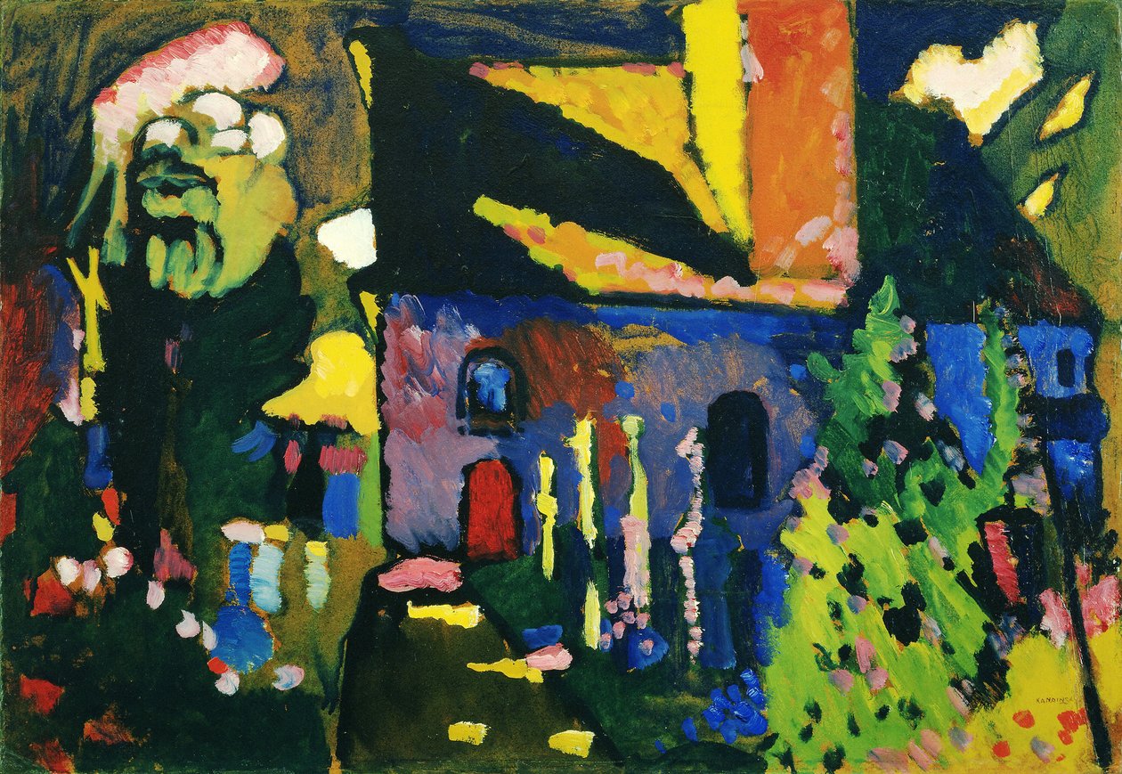 Die Kirche von Murnau - Gemälde von Wassily Kandinsky von Wassily Kandinsky