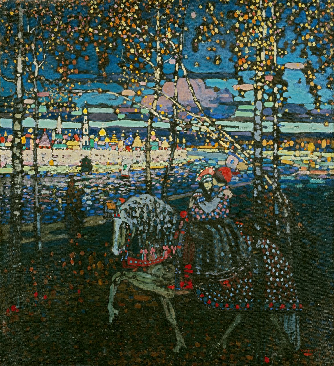 Reitendes Paar von Wassily Kandinsky