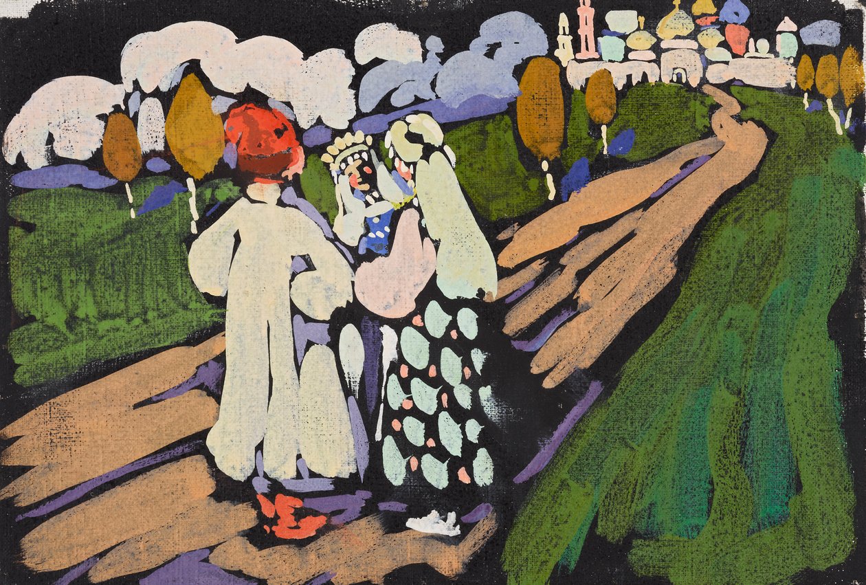 Russische Szene von Wassily Kandinsky