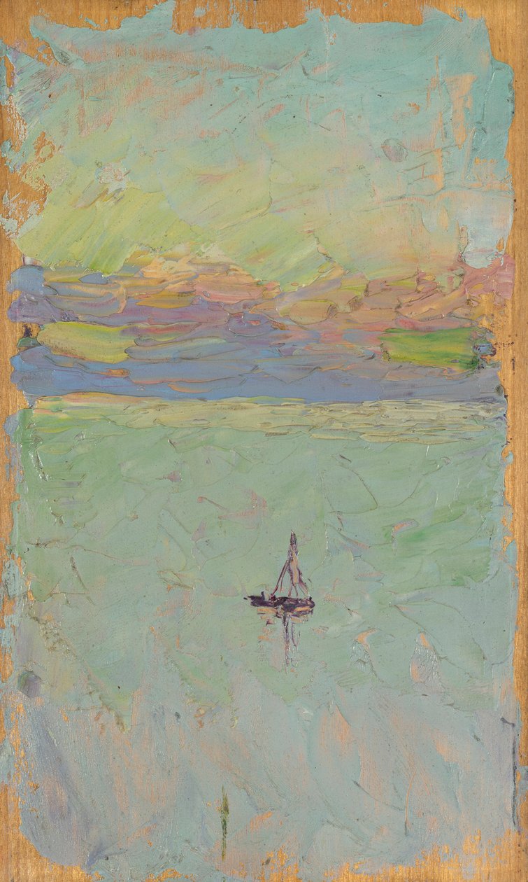 Segelboot auf dem Meer von Wassily Kandinsky