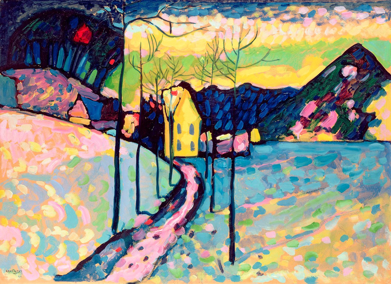 Winterlandschaft von Wassily Kandinsky: Kunstdruck kaufen