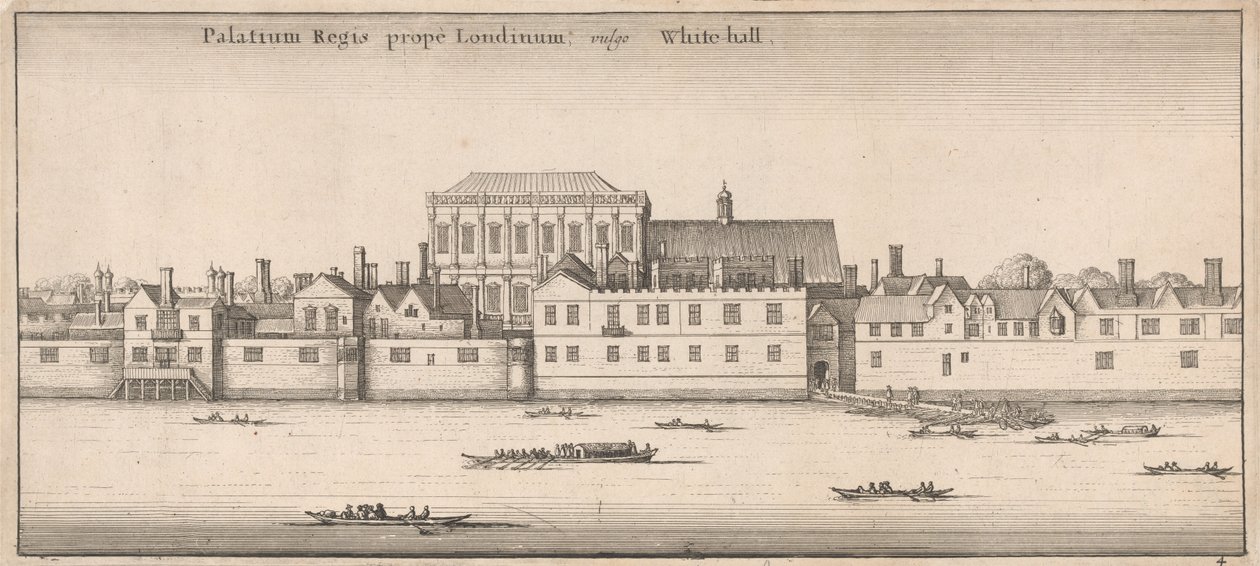 Palatium Regis Prope Londinum, Vulgo Whitehall von Wenceslaus Hollar