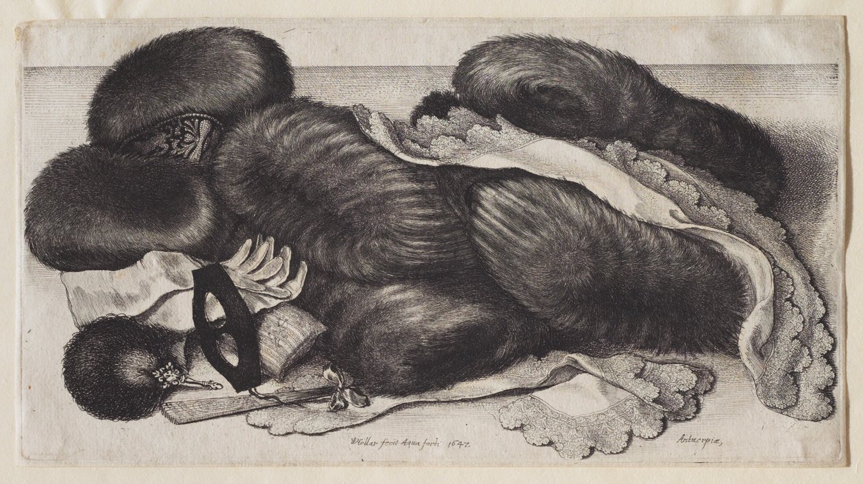 Eine Gruppe von Muffen von Wenceslaus Hollar